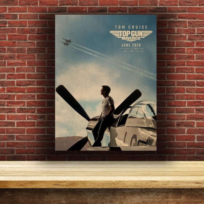 Top Gun Retro Poster For Home Decor Gift, Kraft Paper Print, Movie Wall Art Gift 6