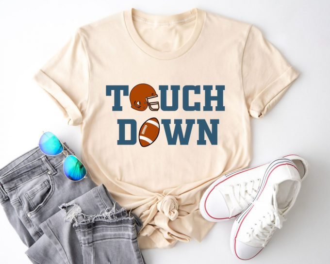 Touch Down Sweatshirt: Football Season Tee For Game Day - Engaging Football Mom Shirt 2