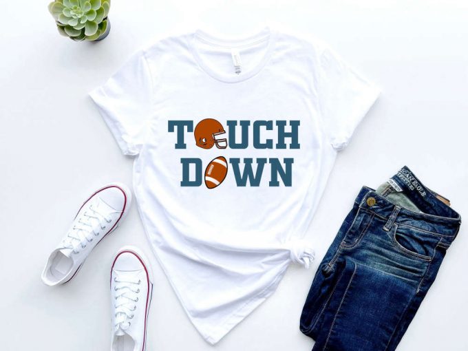 Touch Down Sweatshirt: Football Season Tee For Game Day - Engaging Football Mom Shirt 3