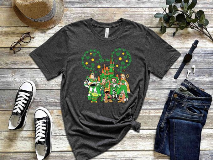 Toy Story Characters T-Shirt, Shamrock Shirt, St. Patty Day Shirt, Mickey Mouse Shirt, Buzz Lightyear Shirt, Alien Shirt, Disney Irish Shirt 2