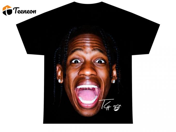 Travis Scott T-Shirt | Rap Tee Concert Merch | Rare Hip Hop Graphic Print 1