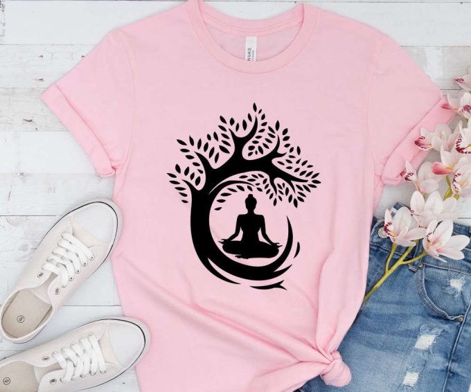 Tree Of Life Meditation Shirt For Women, Yoga Shirt For Her, Yoga Instructor Gift, Yoga Team T-Shirts, Meditation Shirt 3