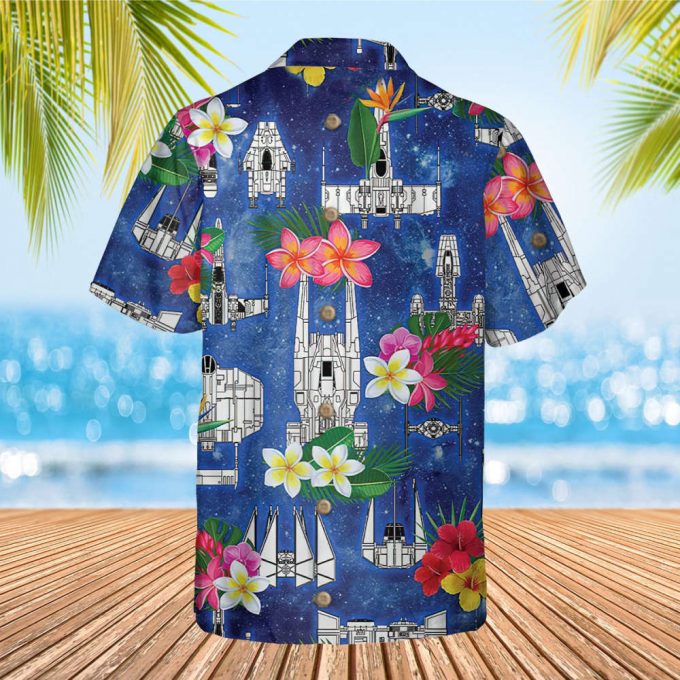 Tropical Star Wars Hawaiian Shirt, Darth Vader Stormtrooper Baby Yoda Hawaii Shirt, Star Wars Day Aloha Shirt, Mandalorian Button Up Shirt