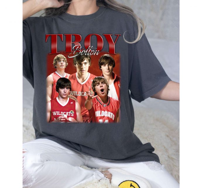 Troy Bolton Shirt, Troy Bolton Shirt, Troy Bolton Tees, Comfort Color Shirt, Trendy Shirt, Retro Shirt, Style T-Shirt 3