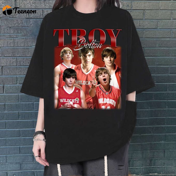 Troy Bolton Shirt, Troy Bolton Shirt, Troy Bolton Tees, Comfort Color Shirt, Trendy Shirt, Retro Shirt, Style T-Shirt 1