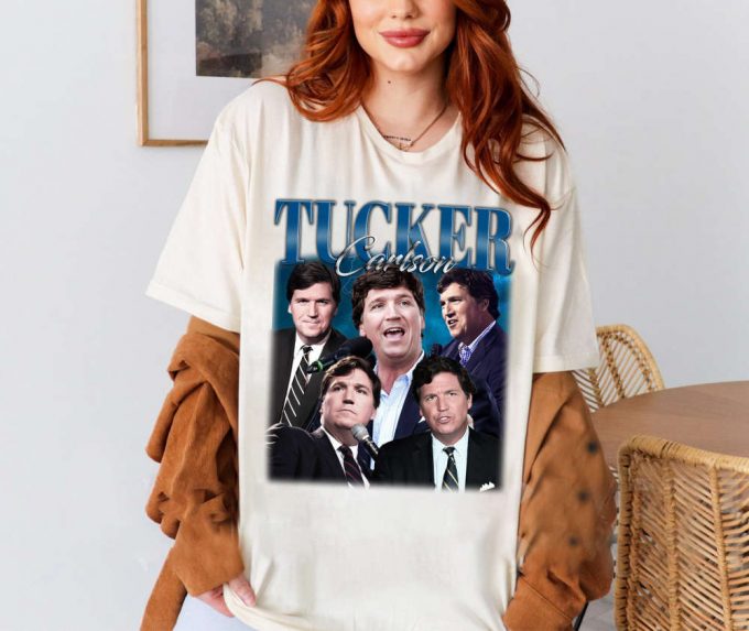 Tucker Carlson T-Shirt, Tucker Carlson Shirt, Tucker Carlson Tees, Hip Hop Graphic, Unisex Tees, Bootleg Retro 90'S Fans, Trendy Tee 2