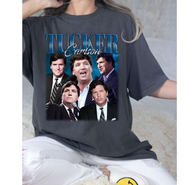 Tucker Carlson T-Shirt, Tucker Carlson Shirt, Tucker Carlson Tees, Hip Hop Graphic, Unisex Tees, Bootleg Retro 90'S Fans, Trendy Tee 3