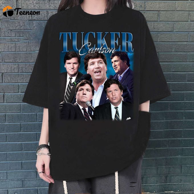 Tucker Carlson T-Shirt, Tucker Carlson Shirt, Tucker Carlson Tees, Hip Hop Graphic, Unisex Tees, Bootleg Retro 90'S Fans, Trendy Tee 1