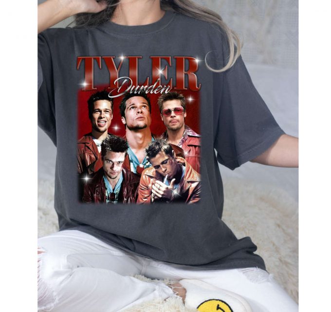 Tyler Durden T-Shirt, Tyler Durden Shirt, Tyler Durden Tees, Hip Hop Graphic, Unisex Tees, Bootleg Retro 90'S Fans, Trendy Tee 3