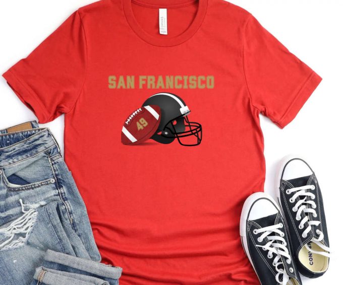 Unisex San Francisco Football Shirt, Sf Football Tee, Funny 49 Tshirt, Unisex Sf 49 T-Shirt