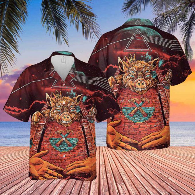 Us X Them American Tour Hawaiian Pink Floyd Shirt Gift For Men Women 3