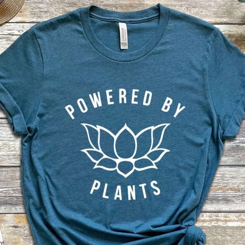 Vegan Shirt, Vegan T Shirt, Vegan T-Shirt, Vegan Clothing, Vegan Gift, Vegetarian Shirt, Powered By Plants