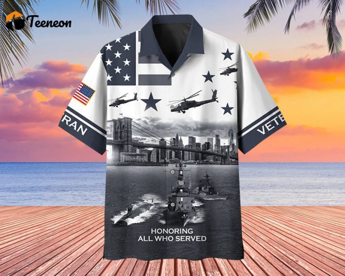 Veteran Hawaii Shirt, Honoring All Who Served U.s Veteran Shirt, Button Up Shirt Beach Shirt, Army Hawaii Shirt, Us Veteran Shirt 1