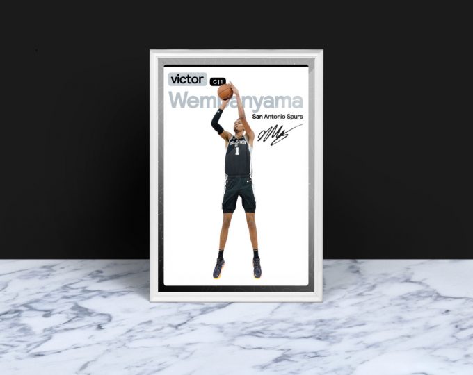 Victor Wembanyama Spurs Basketball Poster: Unique Sports Wall Art &Amp; Gifts 3