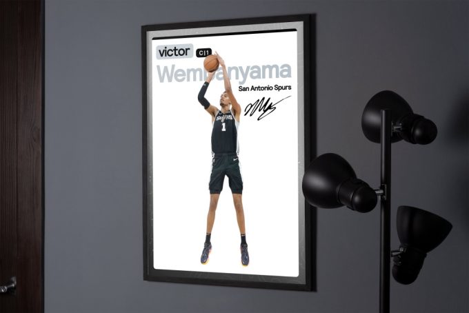 Victor Wembanyama Spurs Basketball Poster: Unique Sports Wall Art &Amp; Gifts 4