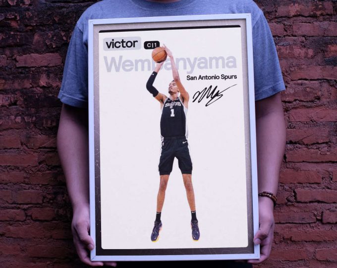 Victor Wembanyama Spurs Basketball Poster: Unique Sports Wall Art &Amp; Gifts 5