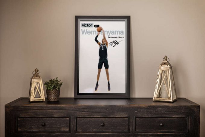 Victor Wembanyama Spurs Basketball Poster: Unique Sports Wall Art &Amp; Gifts 6