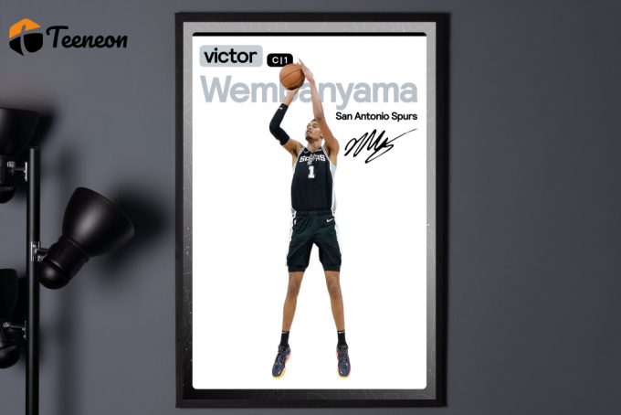 Victor Wembanyama Spurs Basketball Poster: Unique Sports Wall Art &Amp;Amp; Gifts 1
