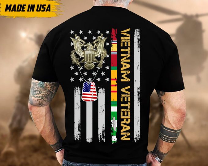 Vietnam Veteran Shirt, Veterans Day Gift, Vietnam Veteran T-Shirt, Us Military Shirt, Patriotic Shirt For Father, Patriotic Fathers Day Gift 4