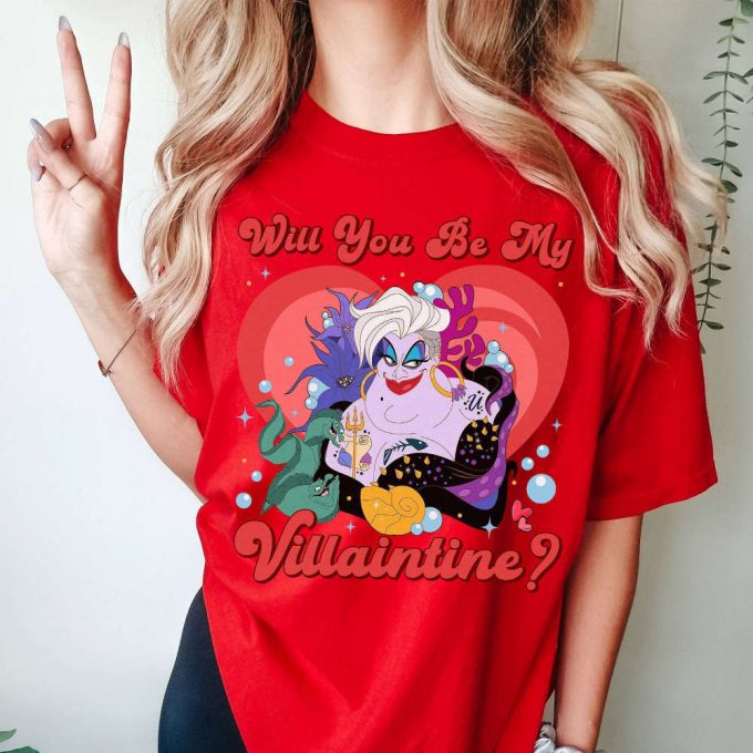 Villain Ursula Villaintine Shirt - Little Mermaid Disneyland Valentine Anti-Valentine Club Shirt 2