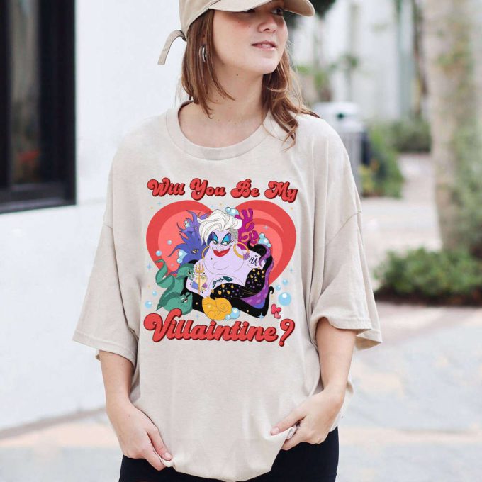 Villain Ursula Villaintine Shirt - Little Mermaid Disneyland Valentine Anti-Valentine Club Shirt 4