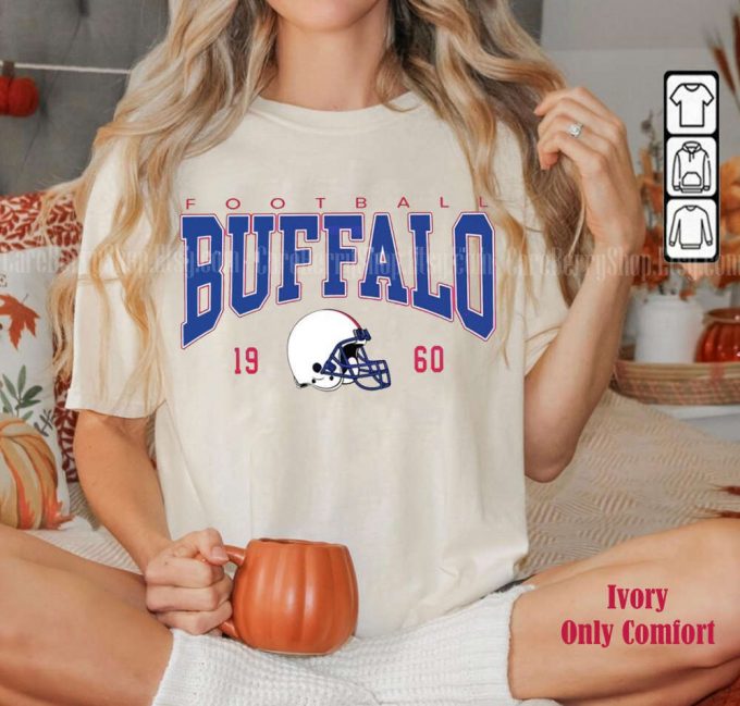 Vintage Buffalo Football 1960 Crewneck Sweatshirt – Retro Style For Buffalo Fans 2