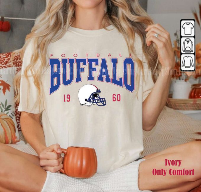 Vintage Buffalo Football 1960 Crewneck Sweatshirt - Classic Style Tshirt For Buffalo Fans 2