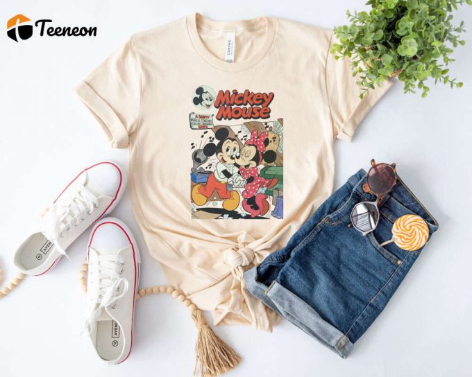 Vintage Mickey And Minnie Shirt - Retro Disney Love For Family Vacation 2024 1