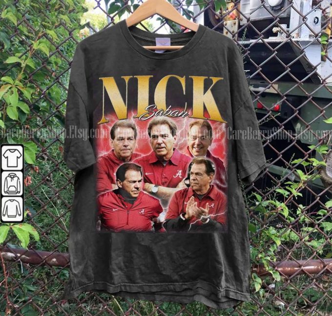 Vintage Nick Saban Roll Tide Shirt - Football 90S Fan Gift For Him And Her 3
