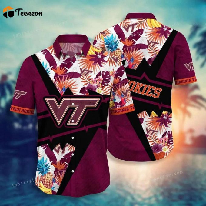 Virginia Tech Hokies Hawaii Shirt, Best Gift For Men And Women 1