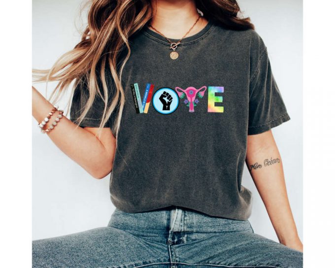 Engage In Political Activism With Vote Banned Books Repro Rights Blm &Amp; Lgbtq Shirts 4
