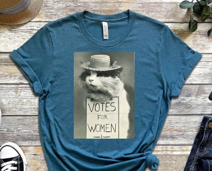 Votes For Women Shirt, Women Rights Shirt, Love Cats Shirt, Hate Sexism Shirt, Stop Sexism, Cat Shirt, Cute Kitty Shirt, Funny Shirt 2