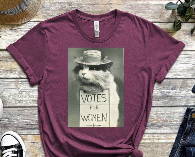 Votes For Women Shirt, Women Rights Shirt, Love Cats Shirt, Hate Sexism Shirt, Stop Sexism, Cat Shirt, Cute Kitty Shirt, Funny Shirt 3