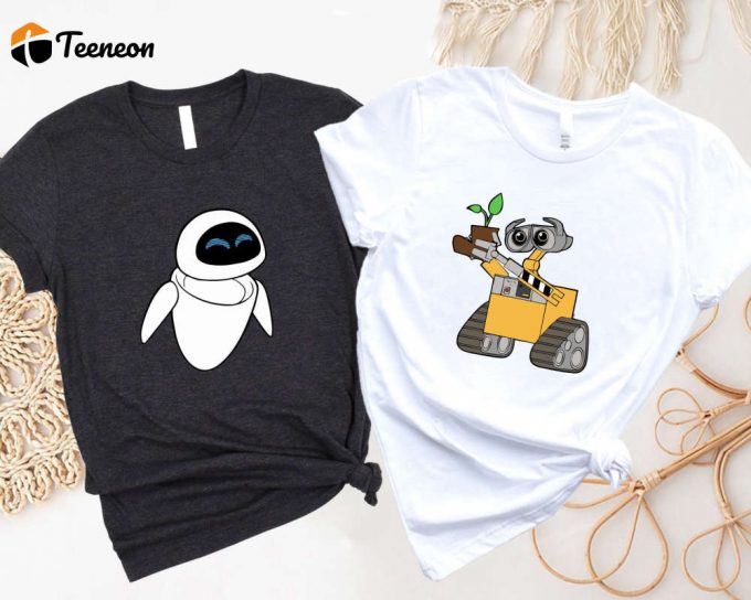 Wall-E And Eve Matching Shirts - Perfect Disney Couples Shirts For Your Trip! 1