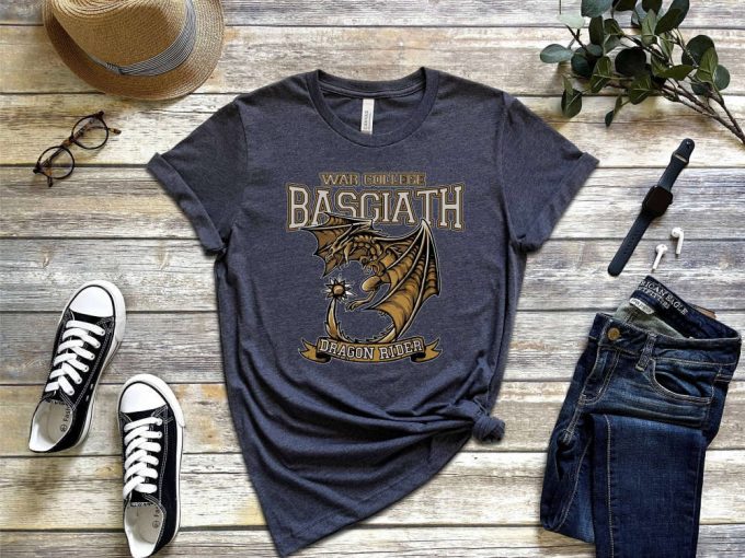 Unleash Your Inner Nerd With War College Fourth Wing Basgiath &Amp; Dragon Rider Shirt Collection! Perfect For Bookworms Fantasy Book Enthusiasts &Amp; School-Goers! 2