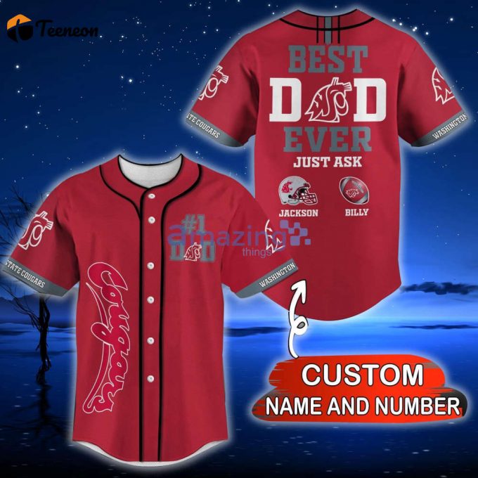 Washington State Cougars Baseball Jersey Gift For Men And Women