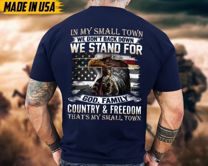We Stand For God N Family And Country N Freedom, Veteran T-Shirt, U.s. Military Shirt, Veteran Jesus Shirt, Patriotic Fathers Day Gift 2