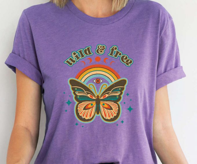 Wild And Free Shirt, Boho Shirt, Wild Shirt, Meditation Shirt, Yoga Shirt, Motivational T-Shirt, Wild And Free, Positive Shirt 3