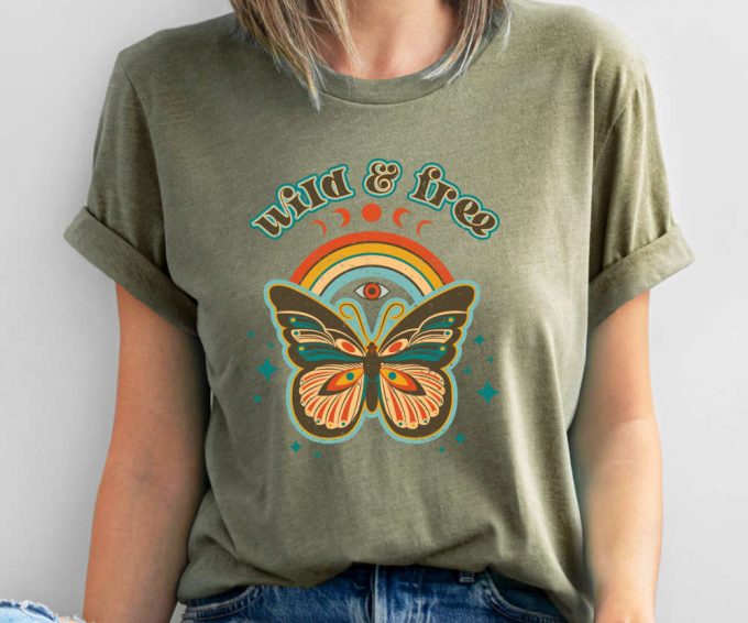 Wild And Free Shirt, Boho Shirt, Wild Shirt, Meditation Shirt, Yoga Shirt, Motivational T-Shirt, Wild And Free, Positive Shirt 2