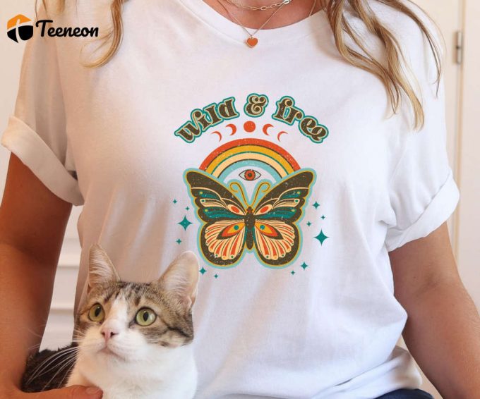 Wild And Free Shirt, Boho Shirt, Wild Shirt, Meditation Shirt, Yoga Shirt, Motivational T-Shirt, Wild And Free, Positive Shirt 1