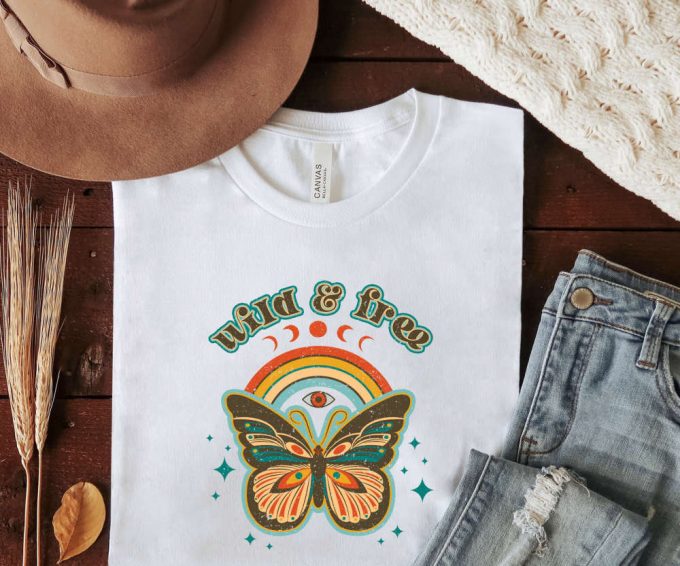 Wild And Free Shirt, Boho Shirt, Wild Shirt, Meditation Shirt, Yoga Shirt, Motivational T-Shirt, Wild And Free, Positive Shirt 5