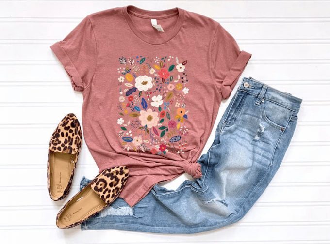 Wildflower Tshirt, Wild Flowers Shirt, Floral Tshirt, Flower Shirt, Gift For Women, Ladies Shirts, Best Friend Gift