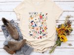 Wildflower Tshirt, Wild Flowers Shirt, Floral Tshirt, Flower Shirt, Gift for Women, Ladies Shirts, Best Friend Gift