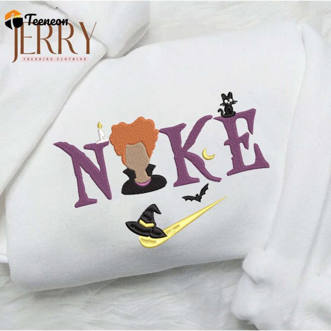 Winifred Sanderson Hocus Pocus Halloween Nike Embroidered Sweatshirt 1