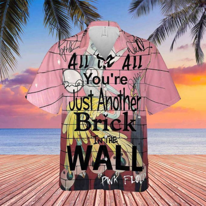 You Are Just Another Brick In The Wall Signature Hawaiian Pink Floyd Shirt Gift For Men Women 2