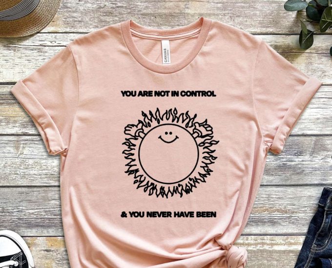 You Are Not In Control Shirt, Sun Shirt, Funny Drawing Shirt, Geek Shirt, Fact Shirt, Gift For Him, Gift For Friend, Graphics Tee 2