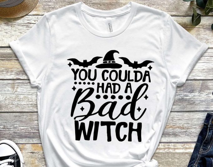 You Coulda Had A Bad Witch Shirt, Funny Halloween Shirts, Halloween Shirts For Women, Fall Shirts For Women, Halloween T-Shirts For Women 3
