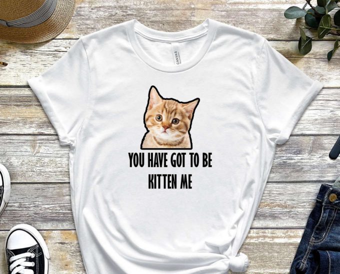 You Have Got To Be Kitten Me Shirt, Kitten Shirt, Cat Shirt, Orange Cat Shirt, Feline Shirt, Quote Shirt, Paws Shirt, Unisex Tee 2