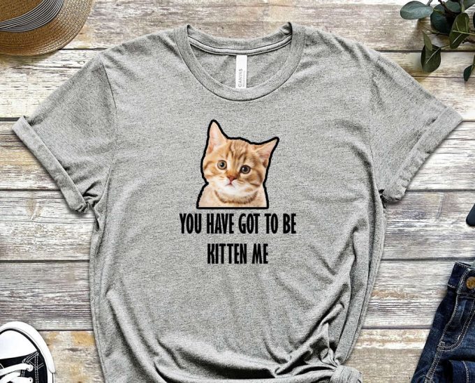 You Have Got To Be Kitten Me Shirt, Kitten Shirt, Cat Shirt, Orange Cat Shirt, Feline Shirt, Quote Shirt, Paws Shirt, Unisex Tee 3