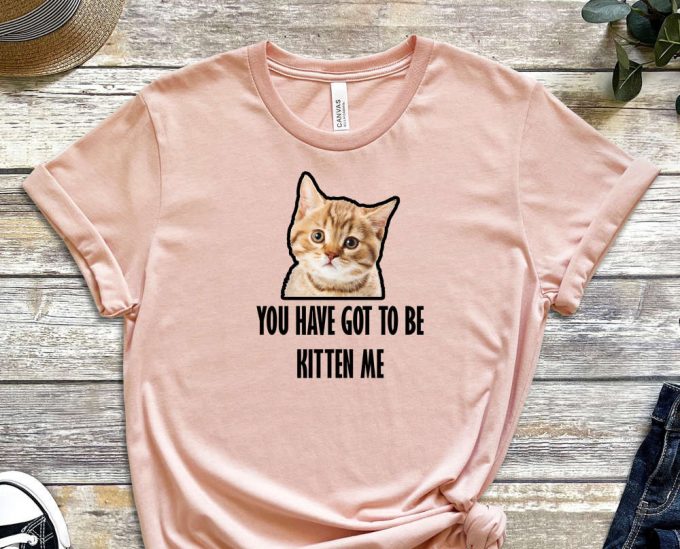 You Have Got To Be Kitten Me Shirt, Kitten Shirt, Cat Shirt, Orange Cat Shirt, Feline Shirt, Quote Shirt, Paws Shirt, Unisex Tee 4